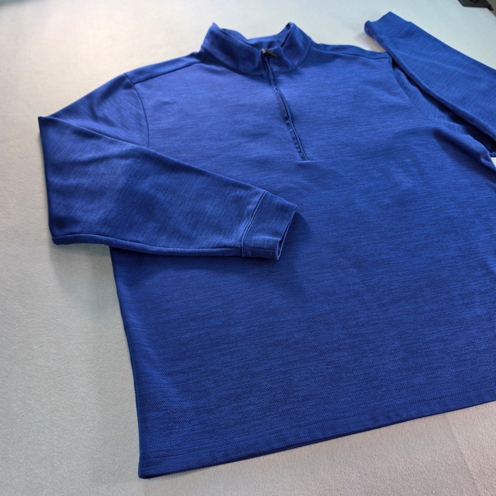 Walter Hagen 11 Majors Golf Quarter Zip Pullover XL Royal Blue Fleece Athleisure